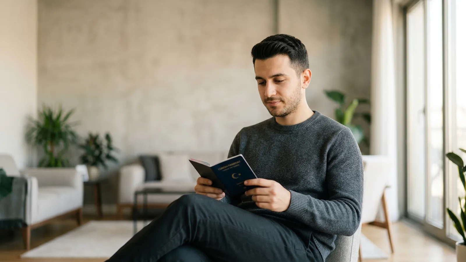 Turkey Passport Size Photo Background: White Required by NVİGM