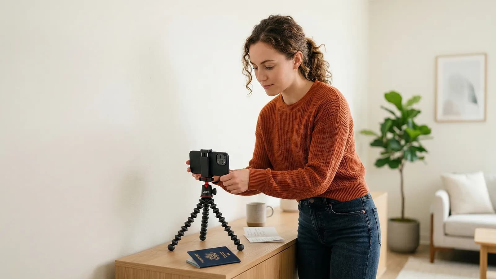 US Passport Size Photo at Home: DIY Guide with White Background