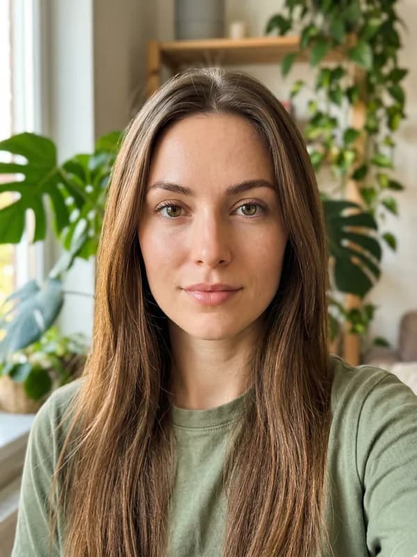 Casual selfie before processing