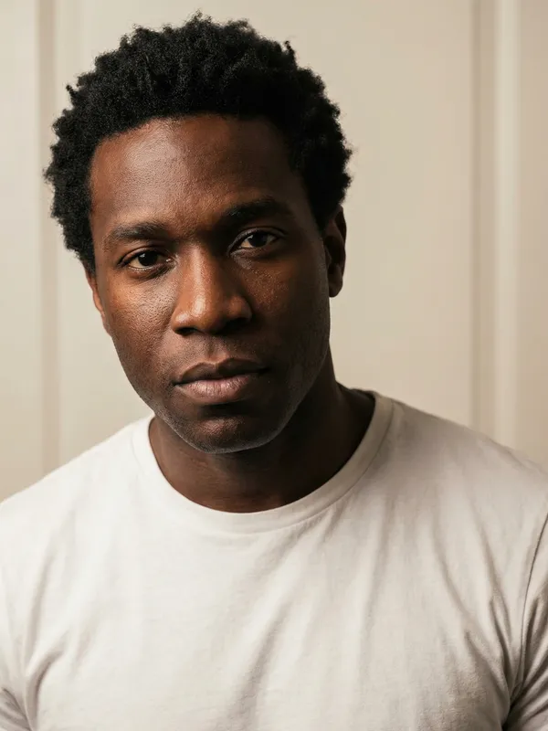 Incorrect Nigeria visa photo example — wrong background and positioning