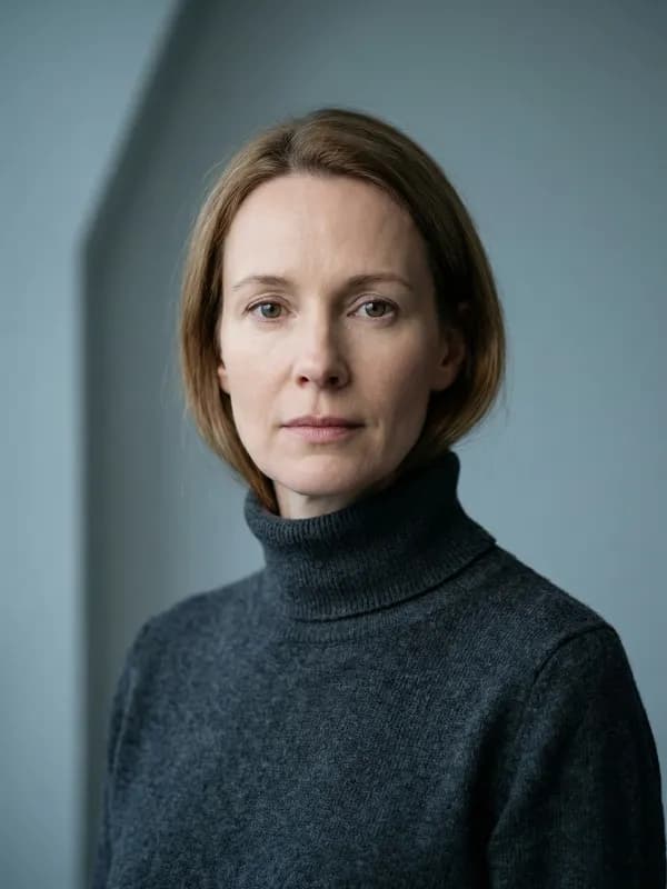 Incorrect Ireland visa photo example — wrong background and positioning