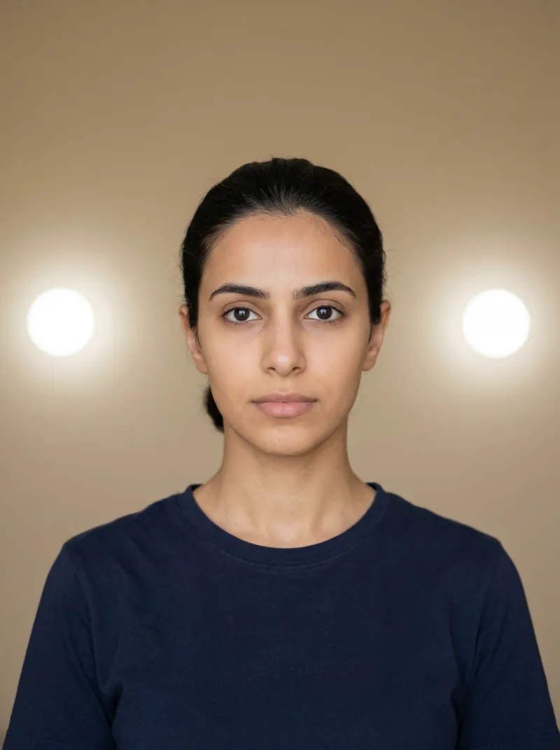 Even lighting — United Arab Emirates visa photo tip