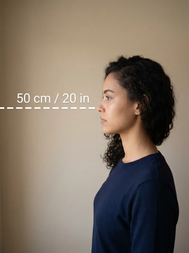 Distance from the camera — Brazil ctps work card photo tip