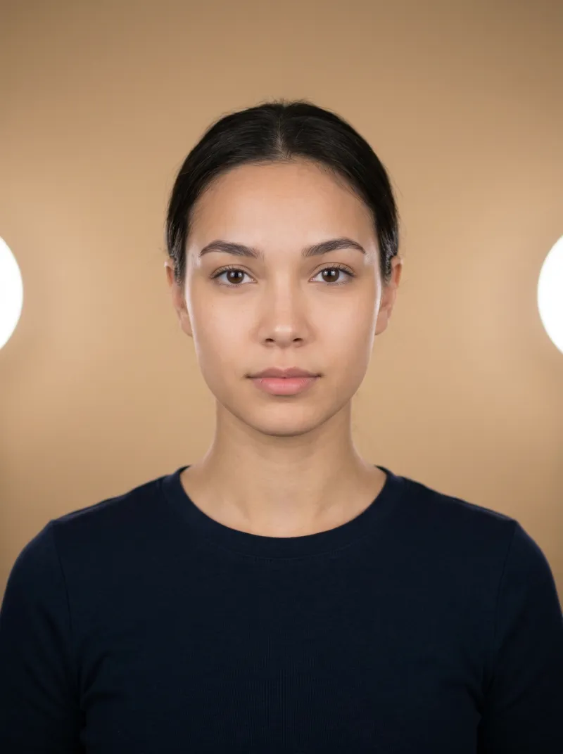 Even lighting — Canada visa photo tip