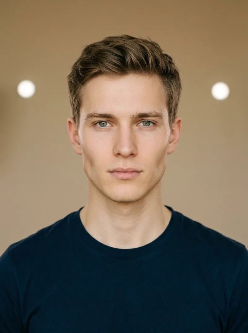 Even lighting — Germany visa photo tip