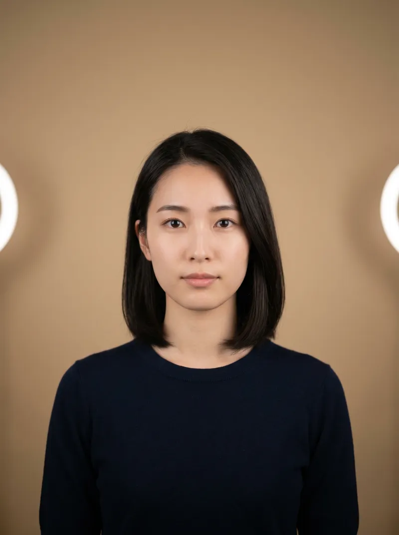 Even lighting — Japan visa photo tip