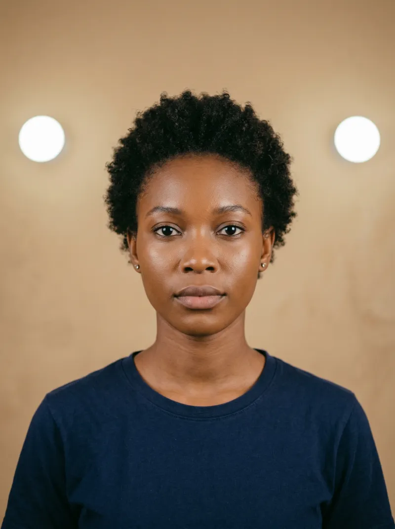 Even lighting — Nigeria visa photo tip