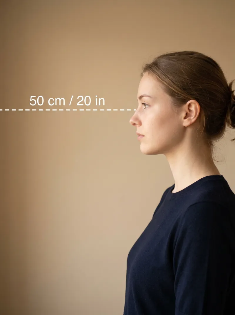 Distance from the camera — Netherlands passport photo tip