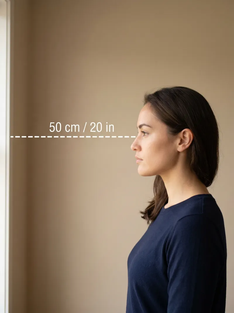 Distance from the camera — New Zealand kiwi access card photo tip