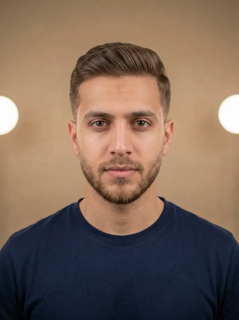 Even lighting — Saudi Arabia work permit photo tip