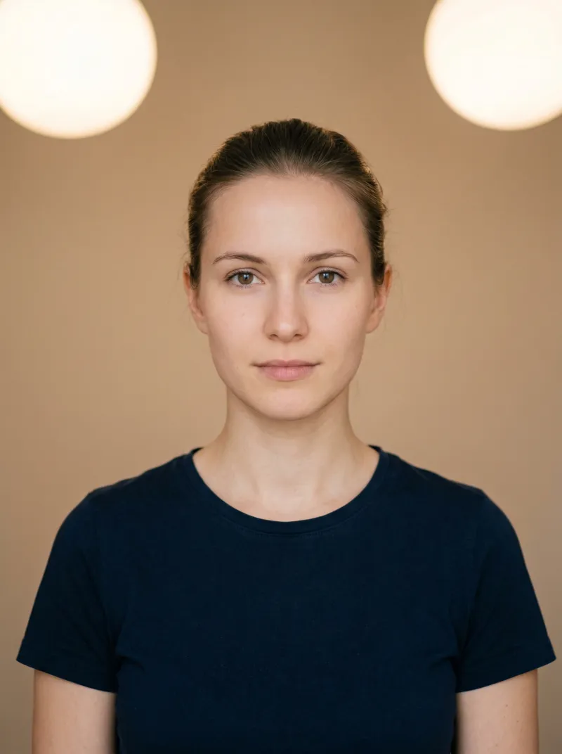 Even lighting — Schengen Countries visa photo tip