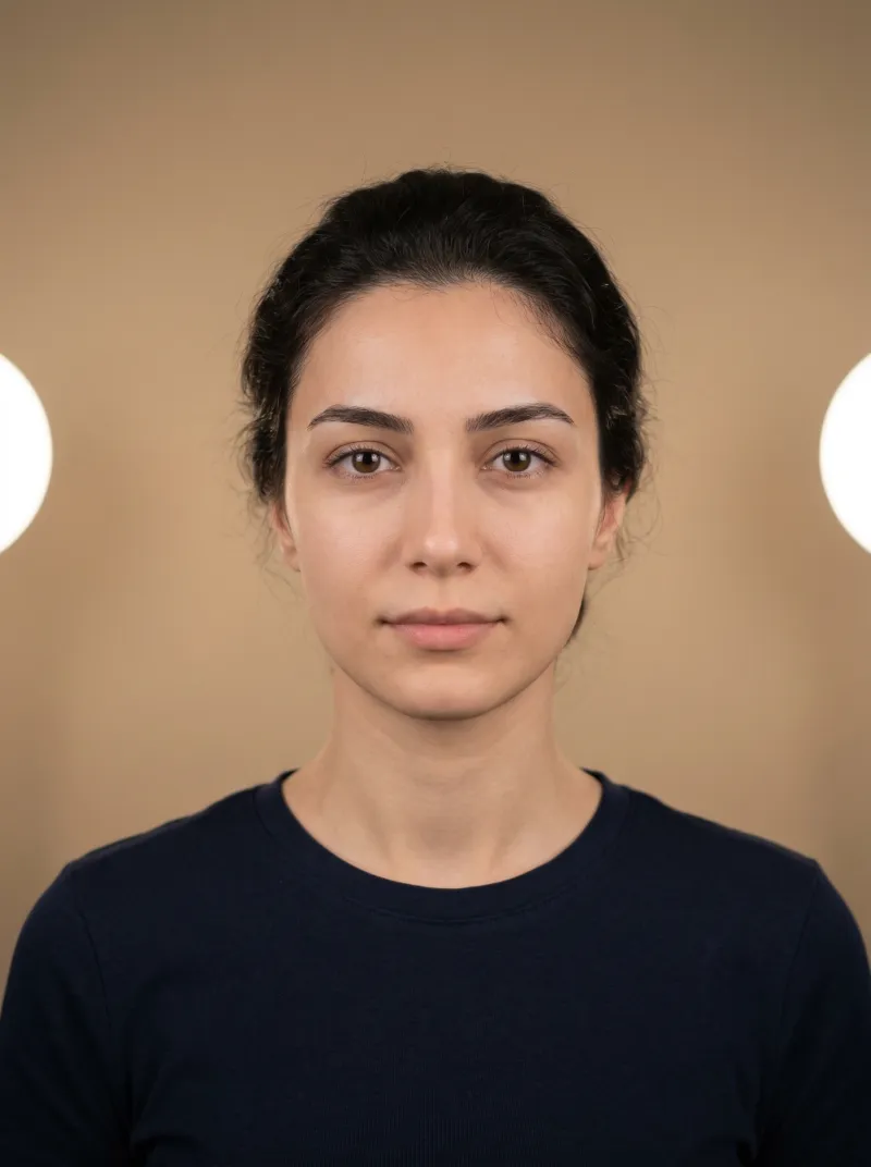 Even lighting — Turkey visa photo tip
