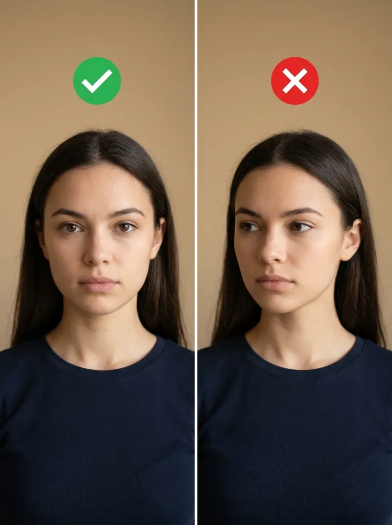 Face in front of the camera — photo tip