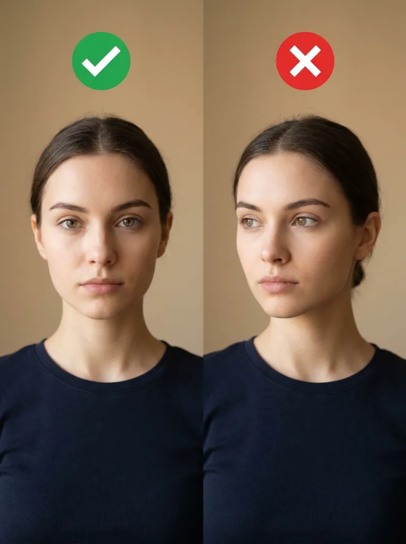 Face in front of the camera — photo tip