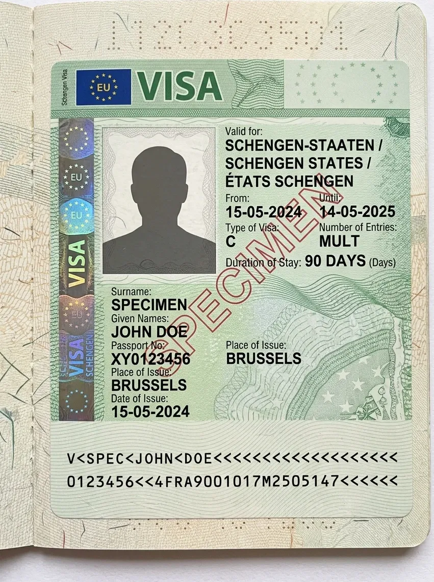 Schengen Visa Photo