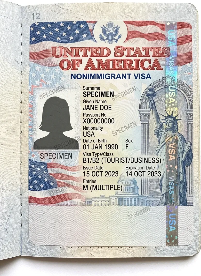 US Visa Photo